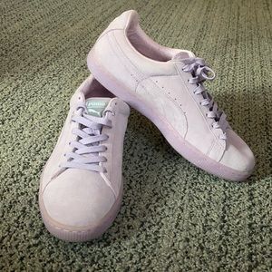 Lavender puma sneakers